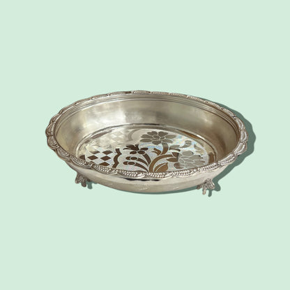 SILVER ELEPHANT LEG PLATE