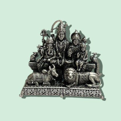 92.5 ANTIQUE SHIVA FAMILY