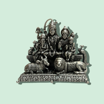 92.5 ANTIQUE SHIVA FAMILY