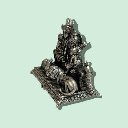 92.5 ANTIQUE SHIVA FAMILY
