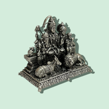 92.5 ANTIQUE SHIVA FAMILY