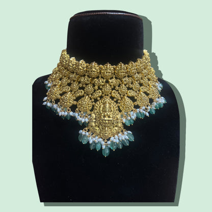 92.5 WITH GOLD COATED NECK CHOKER