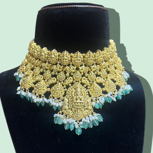 92.5 WITH GOLD COATED NECK CHOKER