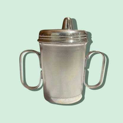 SILVER BABY SIPPERS