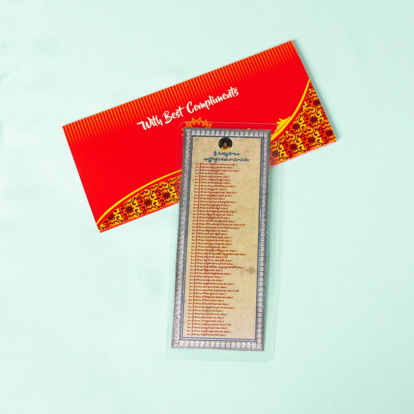 Silver Coated Sri SatyaSai  Astotra Satanamavali  Parayanam
