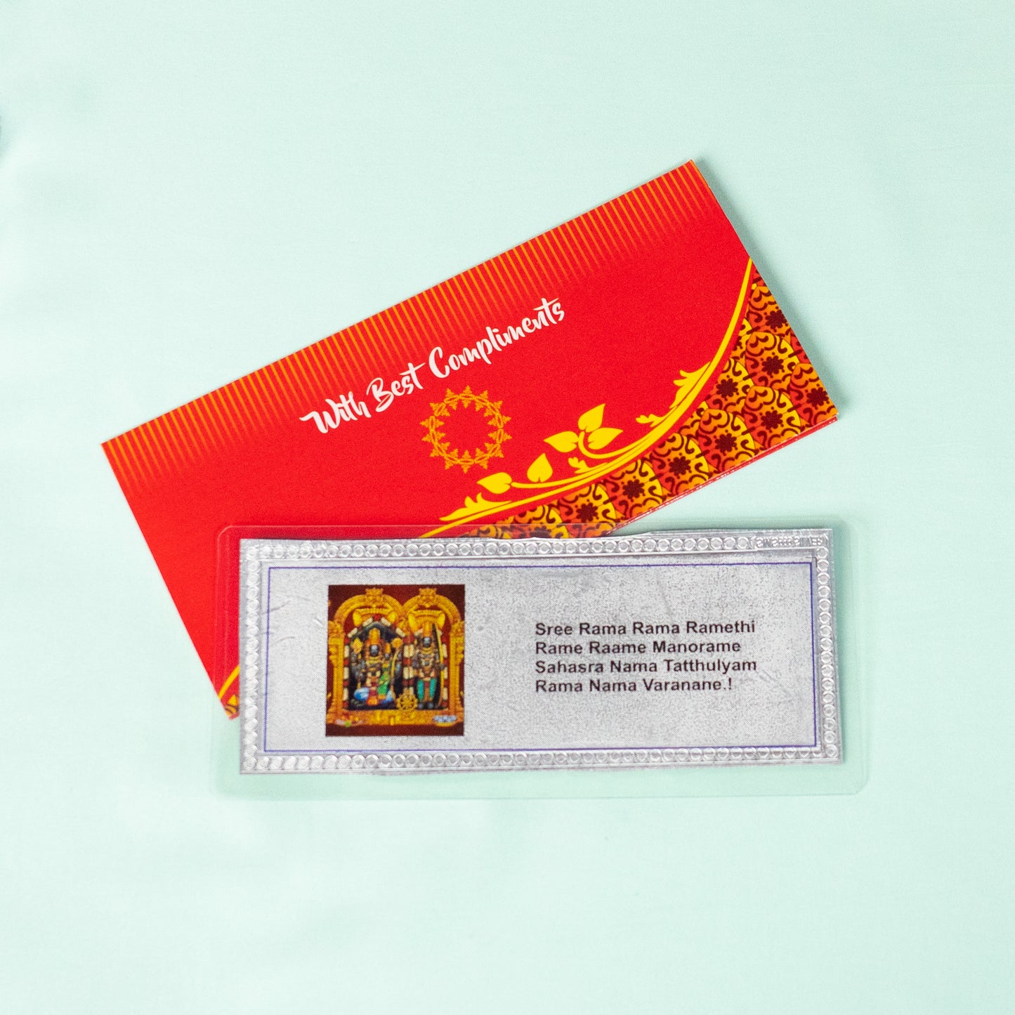 Silver Coated Sri Rama Rameti  Parayanam