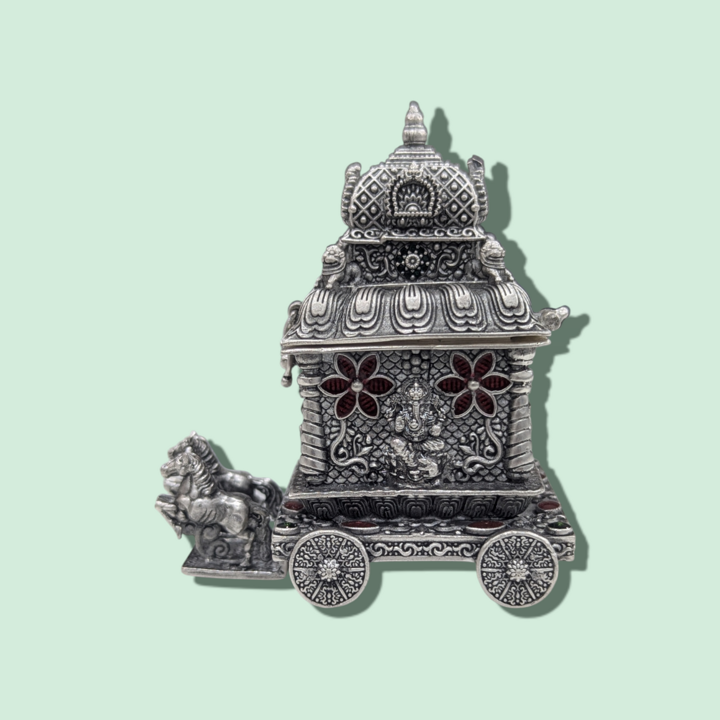 Emerald Antique Stone Kumkum Bharani