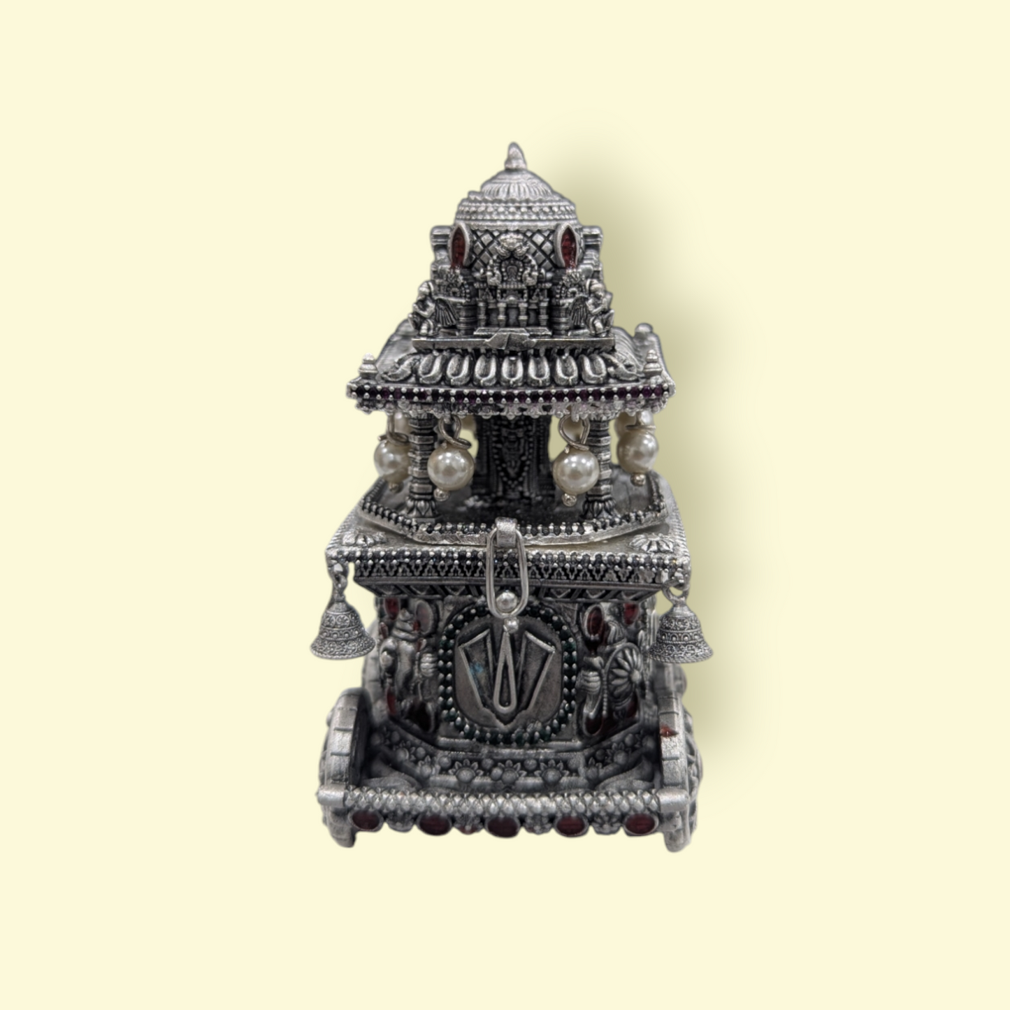 Emerald Antique Stone Kumkum Bharani
