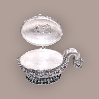 Emerald Antique Stone Kumkum Bharani