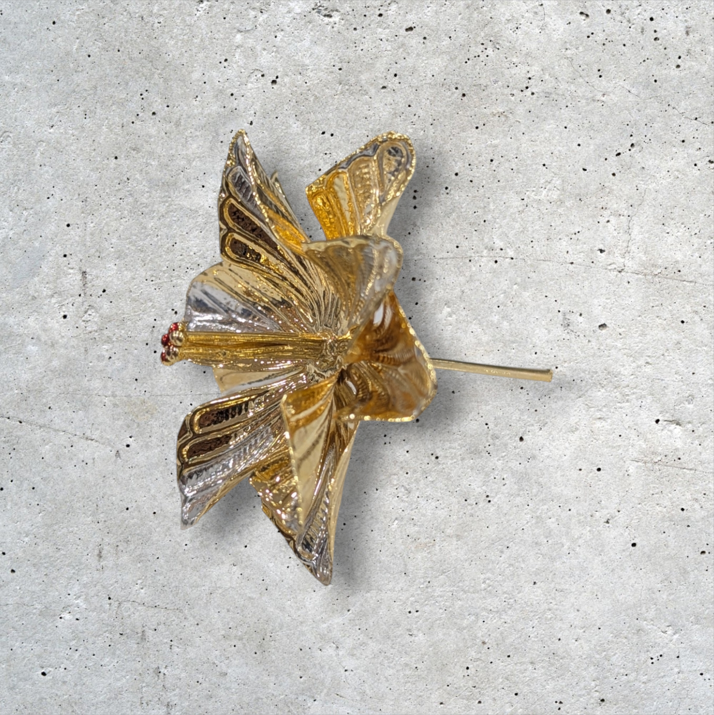 Silver Hibiscus Flower