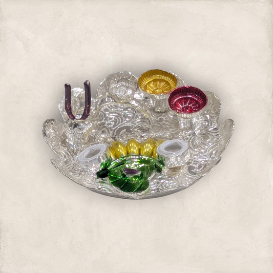 92.5 Silver Mini Pooja Plate