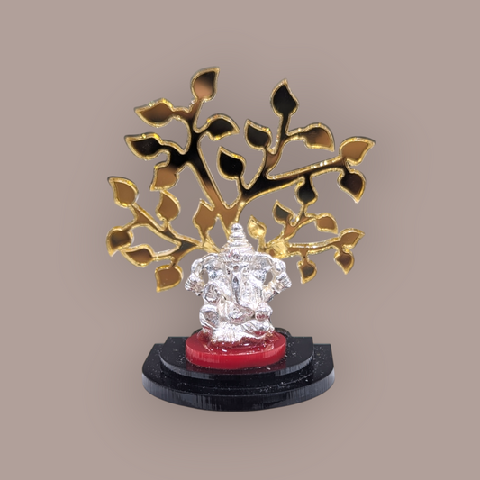 Silver Bodhi Ganesh