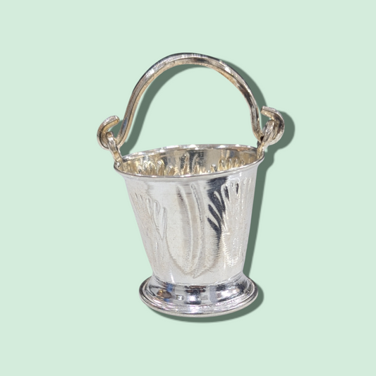 Silver Nakshi Bucket