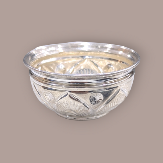 Silver Nakshi Vatki Bowl