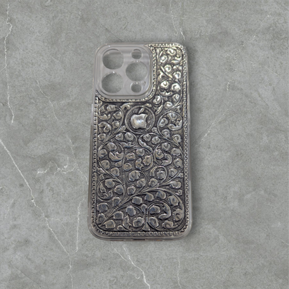 I Phone 15 Pro Silver Back Cover