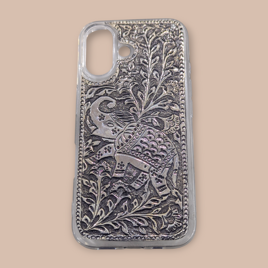 I Phone 16 Silver Back Cover