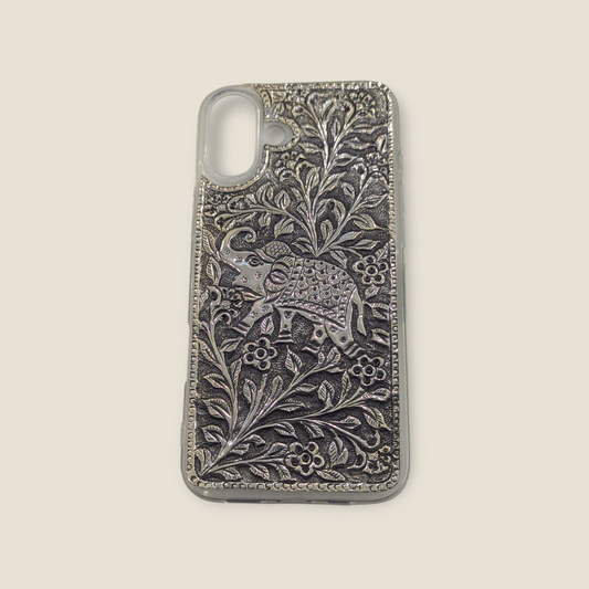 I Phone 16 Plus Silver Back Cover