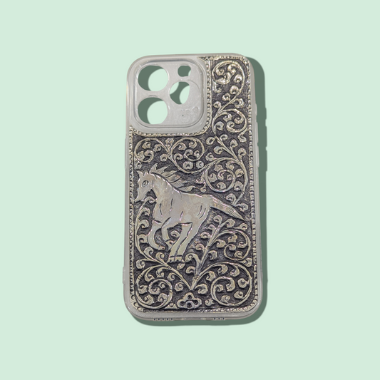 I Phone 15 Pro Silver Back Cover