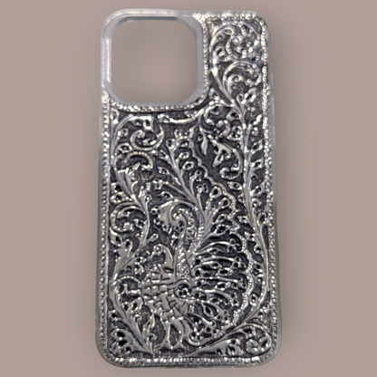 I Phone 15 Pro Max Silver Back Cover