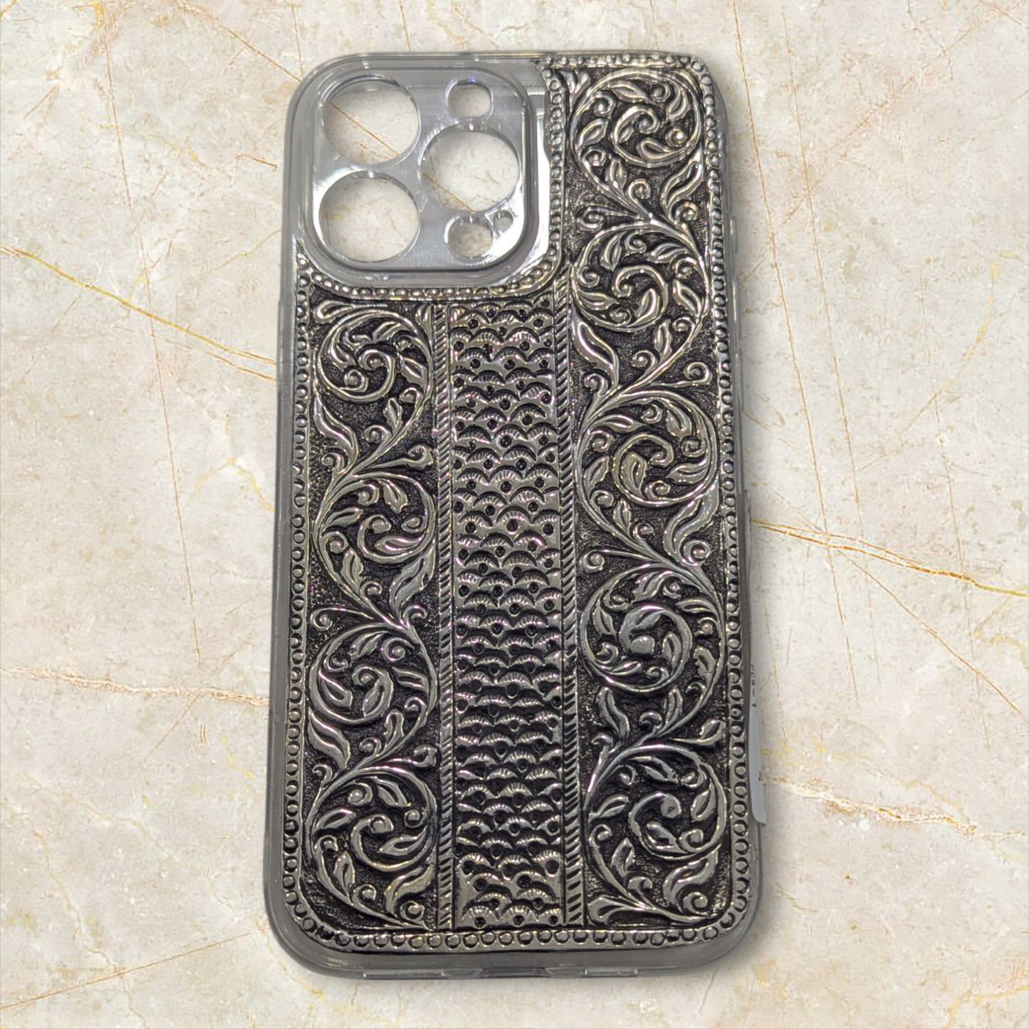 I Phone Silver Back Cover