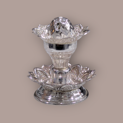 Silver Flower Kaddi Stand