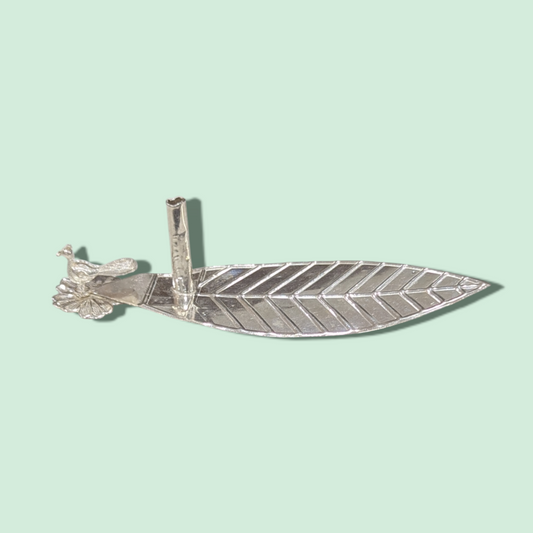 Silver Peacock Kaddi Stand