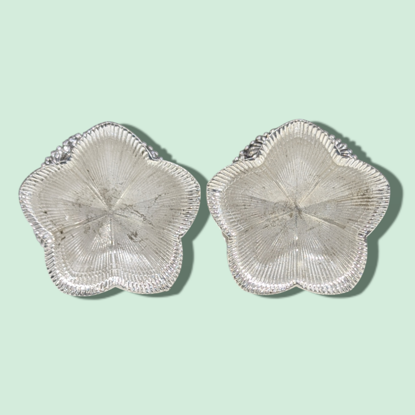 92.5 Silver Antique 5 Star Diya