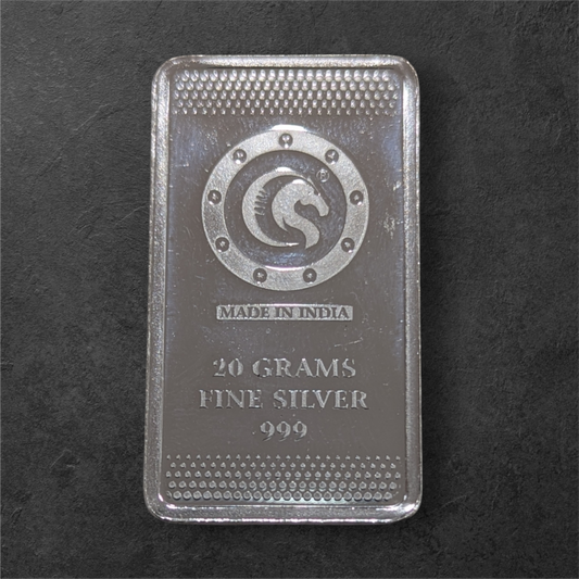 999 Silver 20 Grams Bar