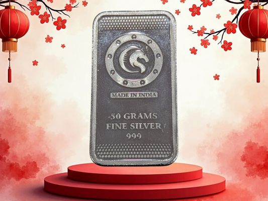 999 Silver 50 Grams Bar