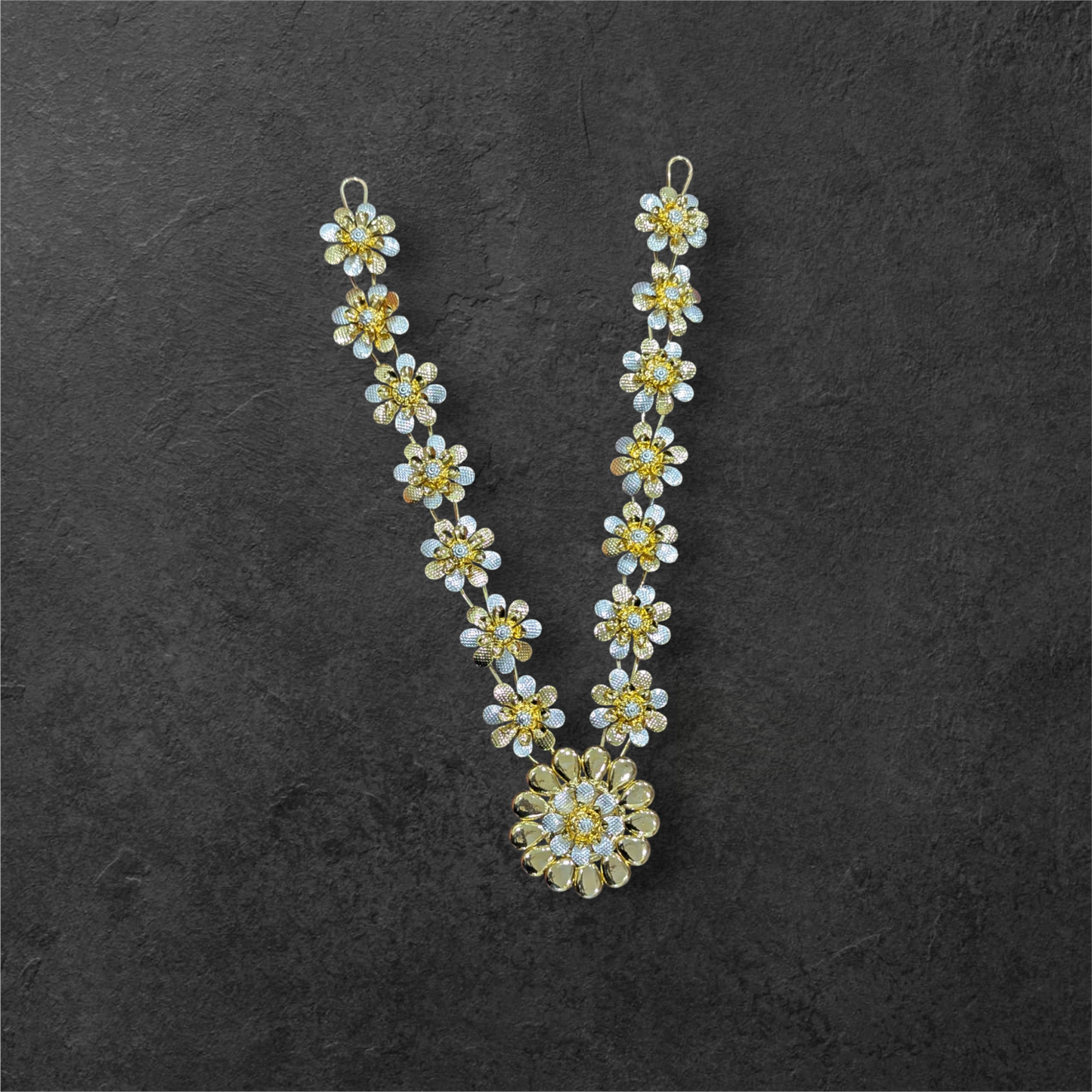 Silver FLOWER MALA