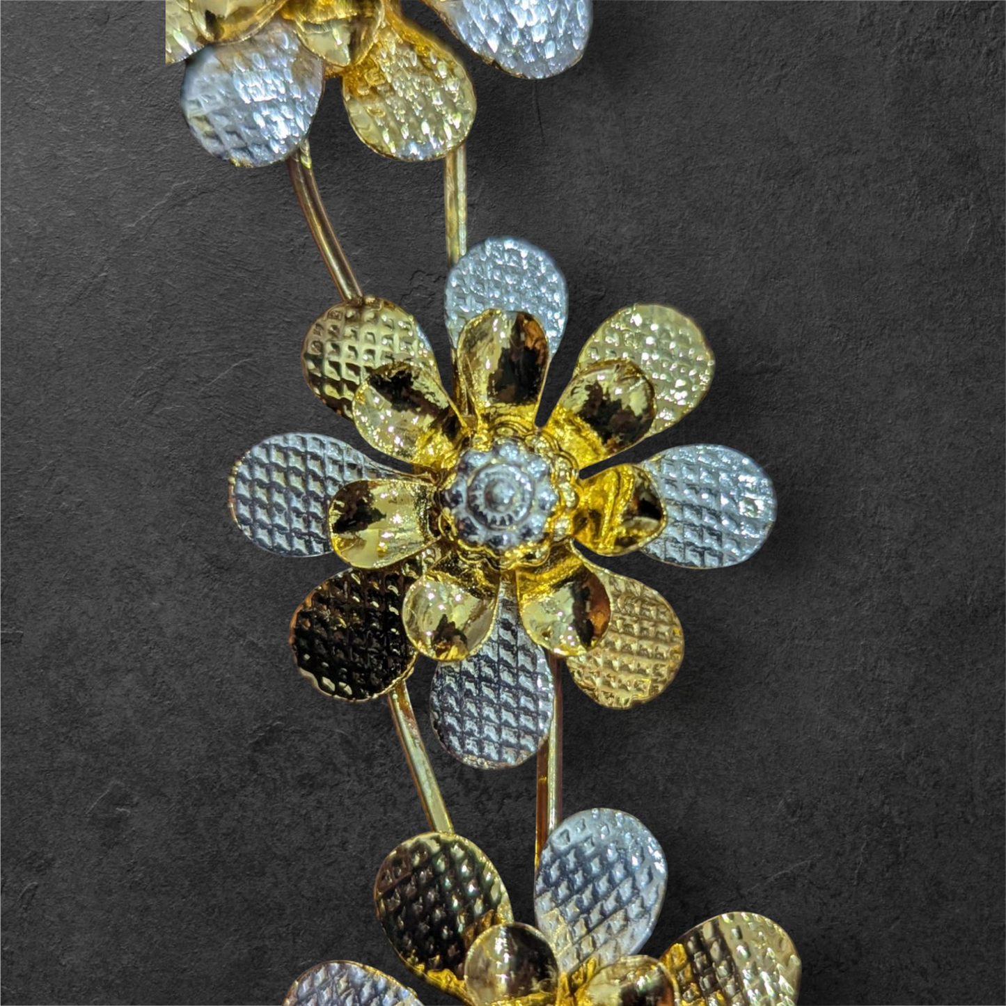 Silver FLOWER MALA