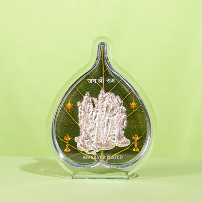 Silver Coated  Ram Family Frame (No 2) Leaf