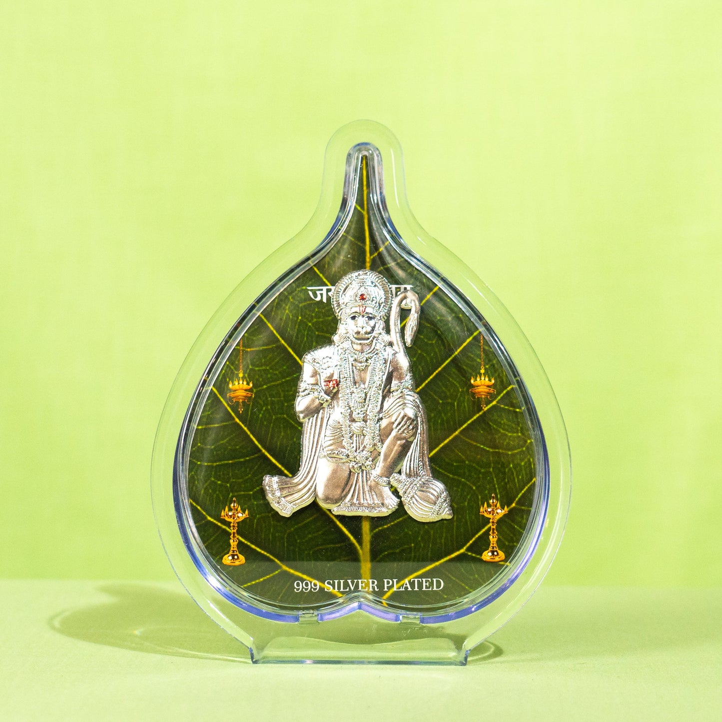 Silver Coated Hanuman  Frame (No 2) Leaf