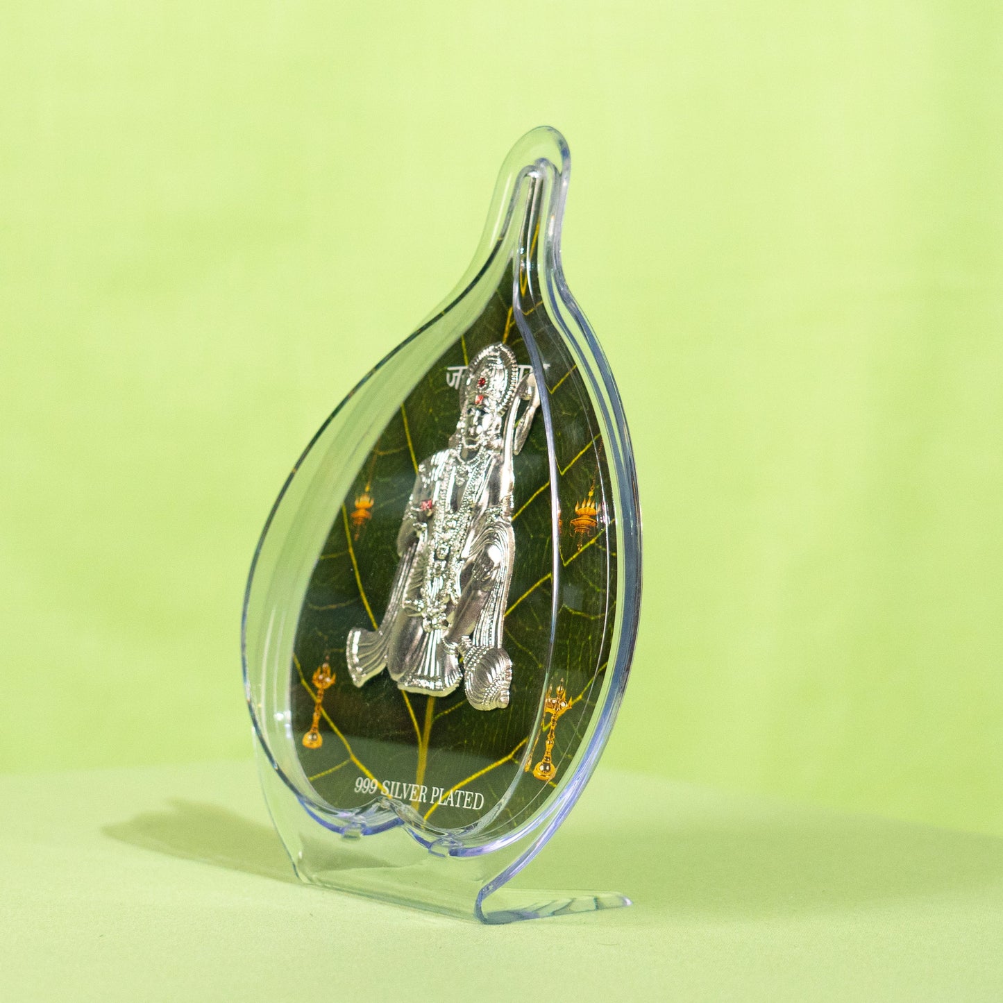 Silver Coated Hanuman  Frame (No 2) Leaf
