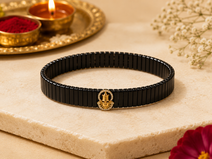 Silver Balaji Rakhi- Imported Belt
